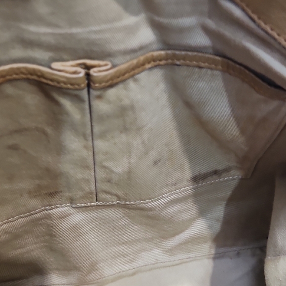 🔹️MCM 🔹️Cognac Brown Leather 2 Way Crossbody Tote Bag - Picture 15 of 16